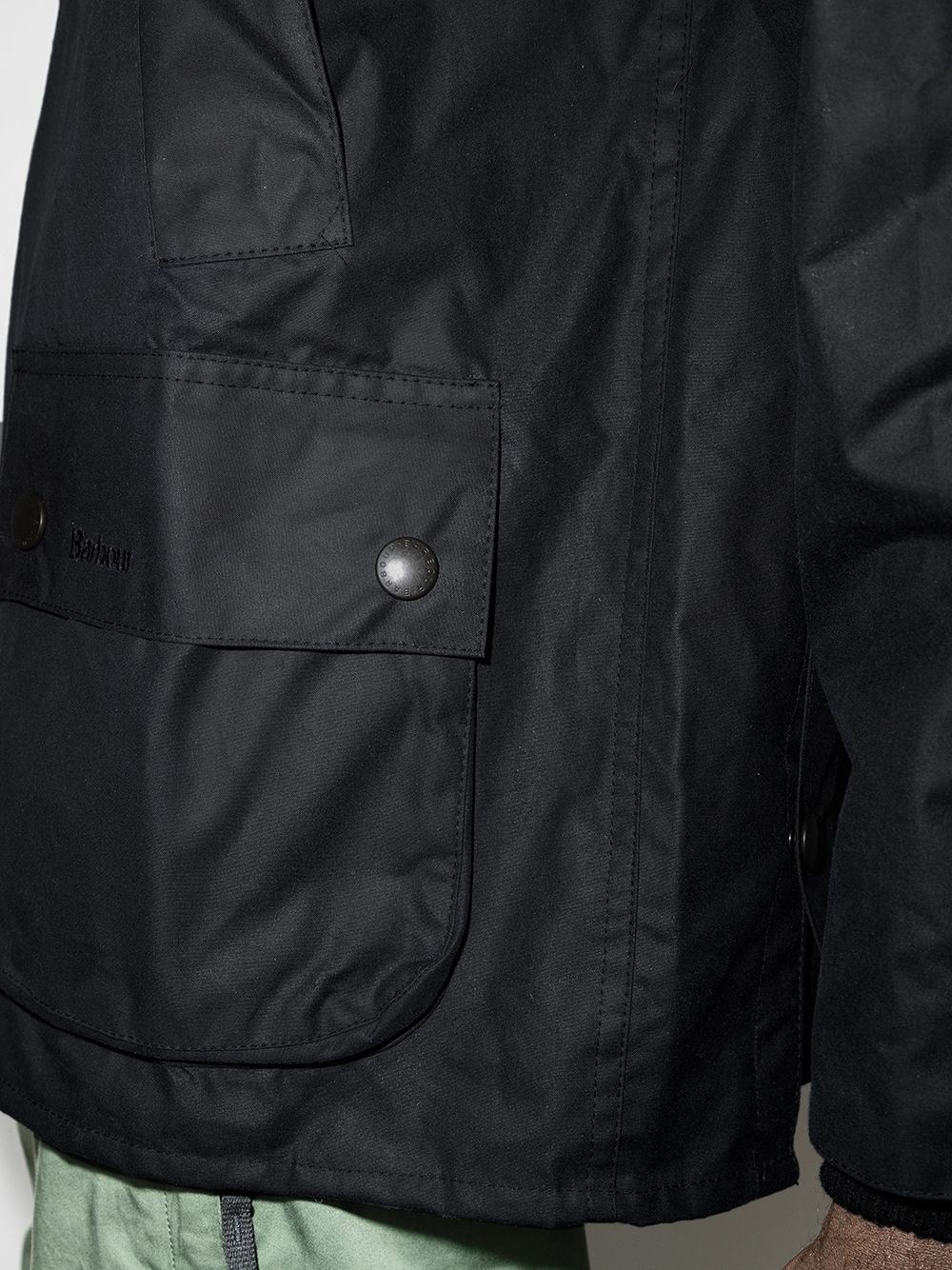 Barbour Coats Blue Waxed Cotton