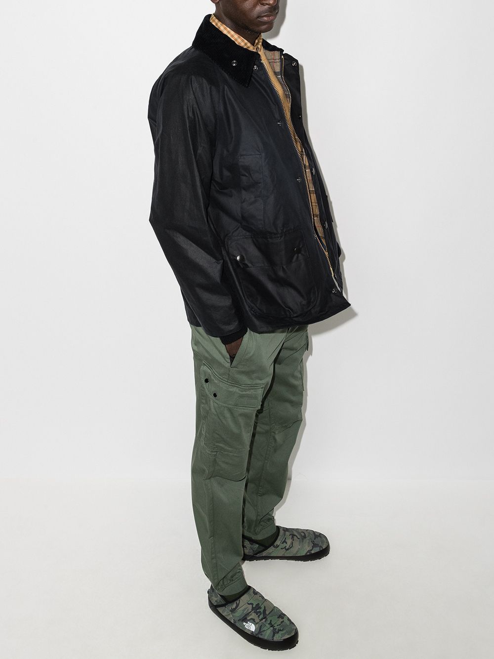 Barbour Coats Blue Waxed Cotton