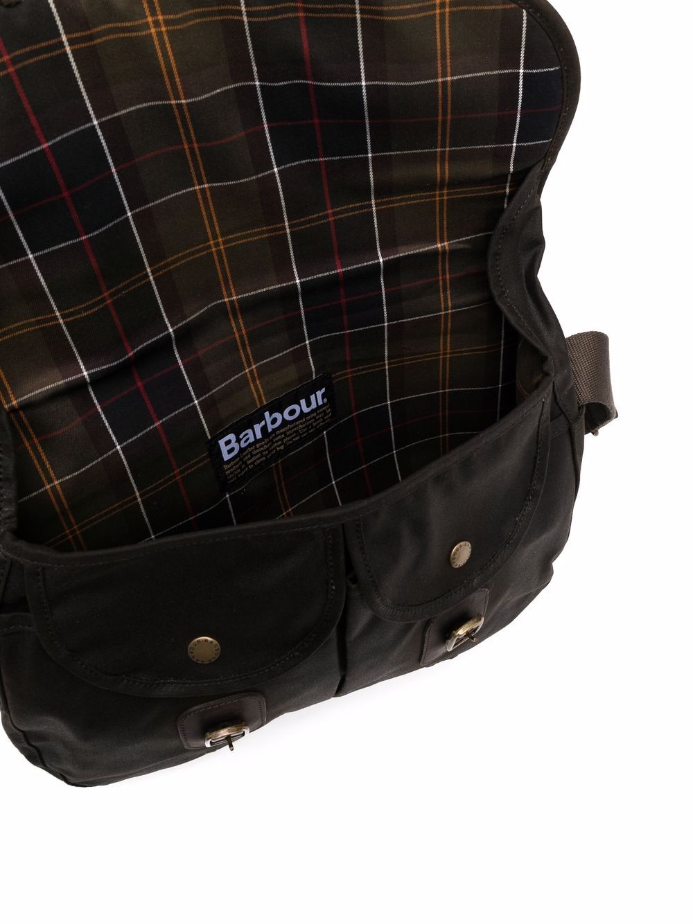 Barbour Bags Green Waxed Cotton