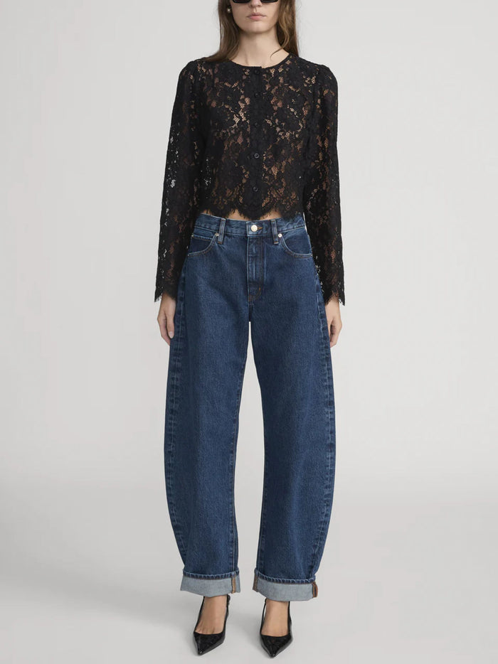 Frame Jeans Denim Scuro Cotton