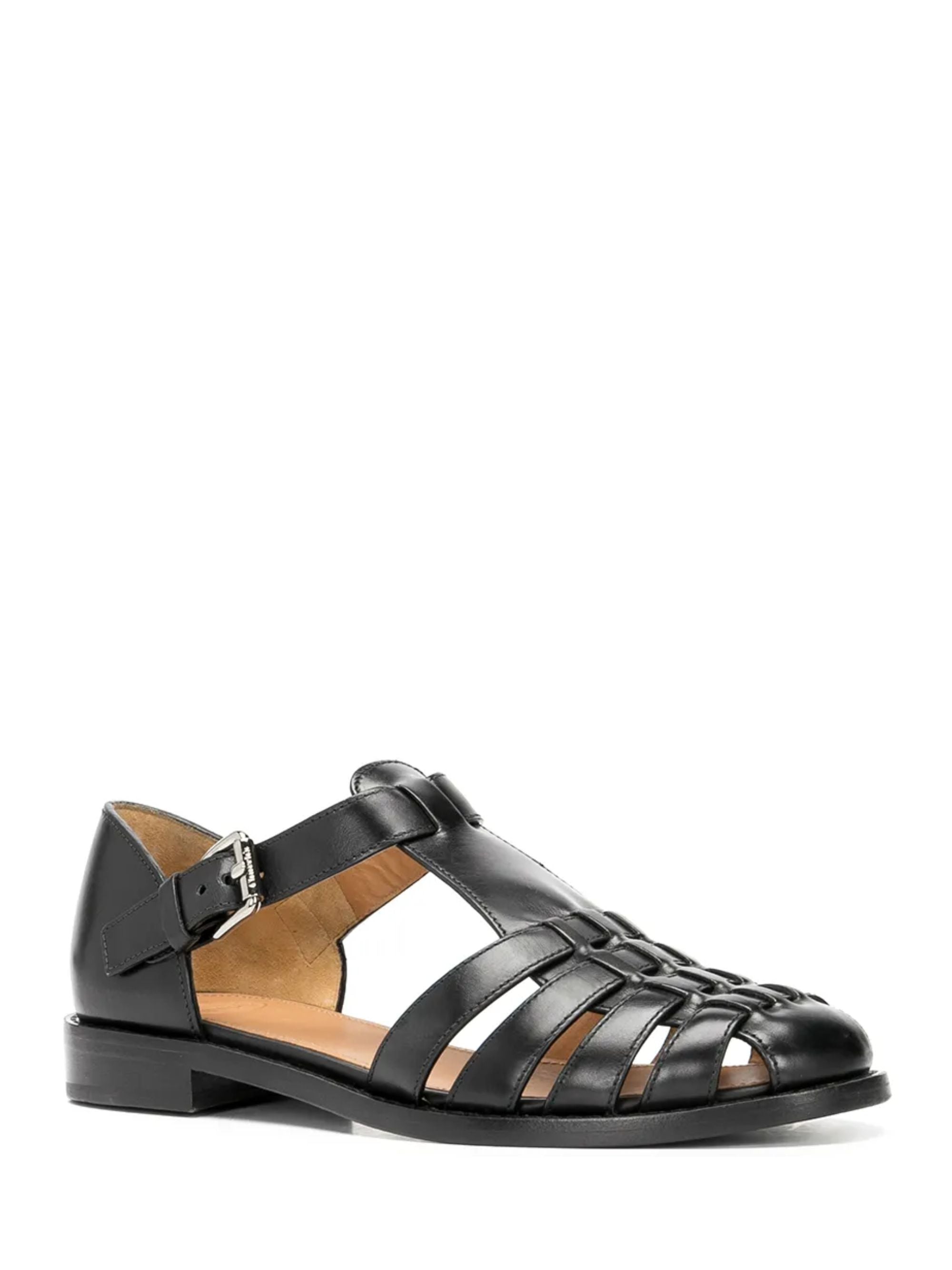 Churchs Sandals Black Calfskin