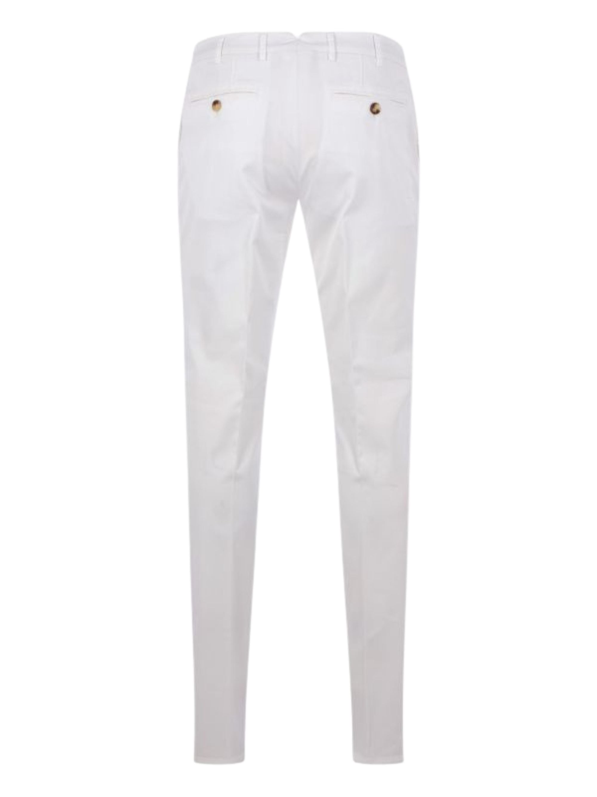 Brunello Cucinelli Trousers White Cotton Elastane