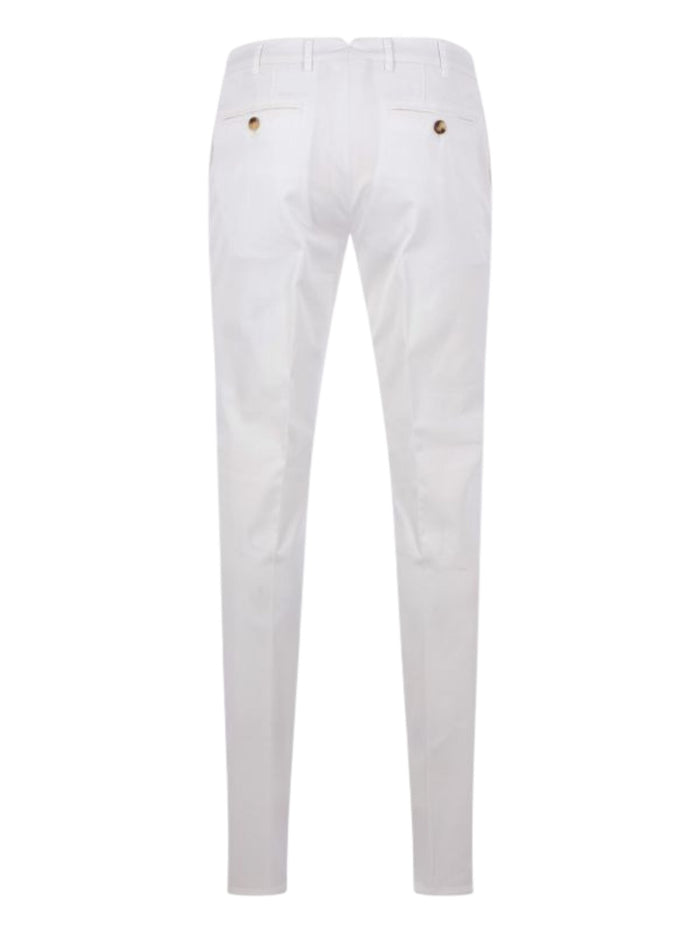 Brunello Cucinelli Trousers White Cotton Elastane