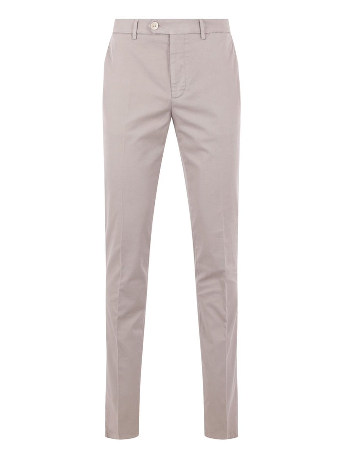 Brunello Cucinelli Trousers Brown Cotton Elastane