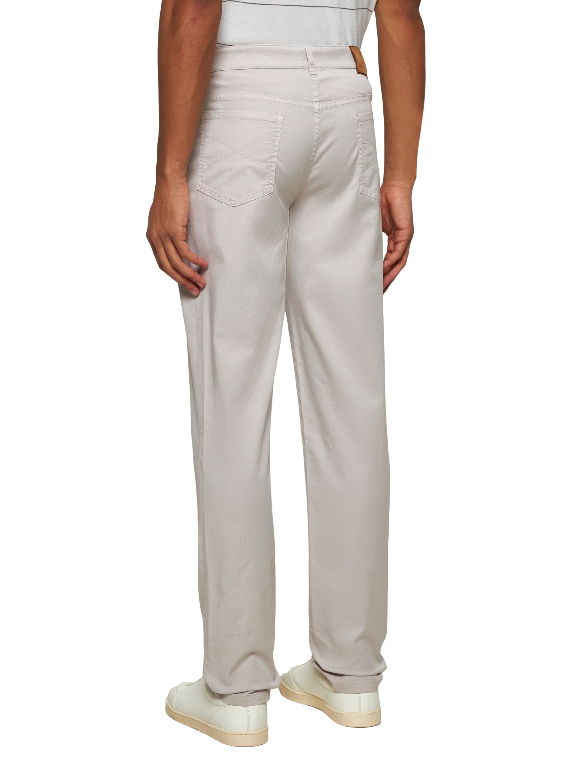 Brunello Cucinelli Trousers Beige Cotton Elastane