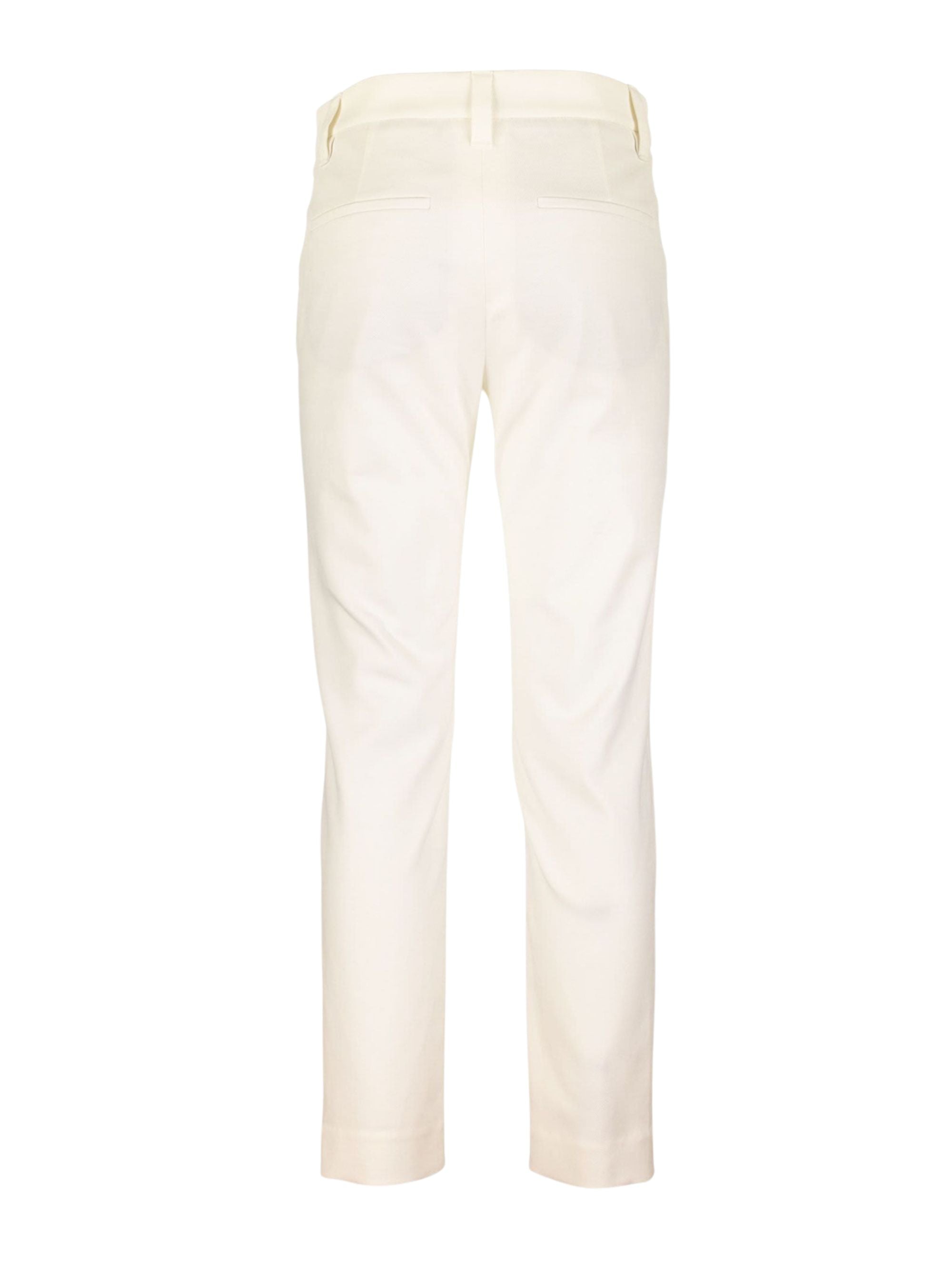 Brunello Cucinelli Trousers White Cotton Elastane