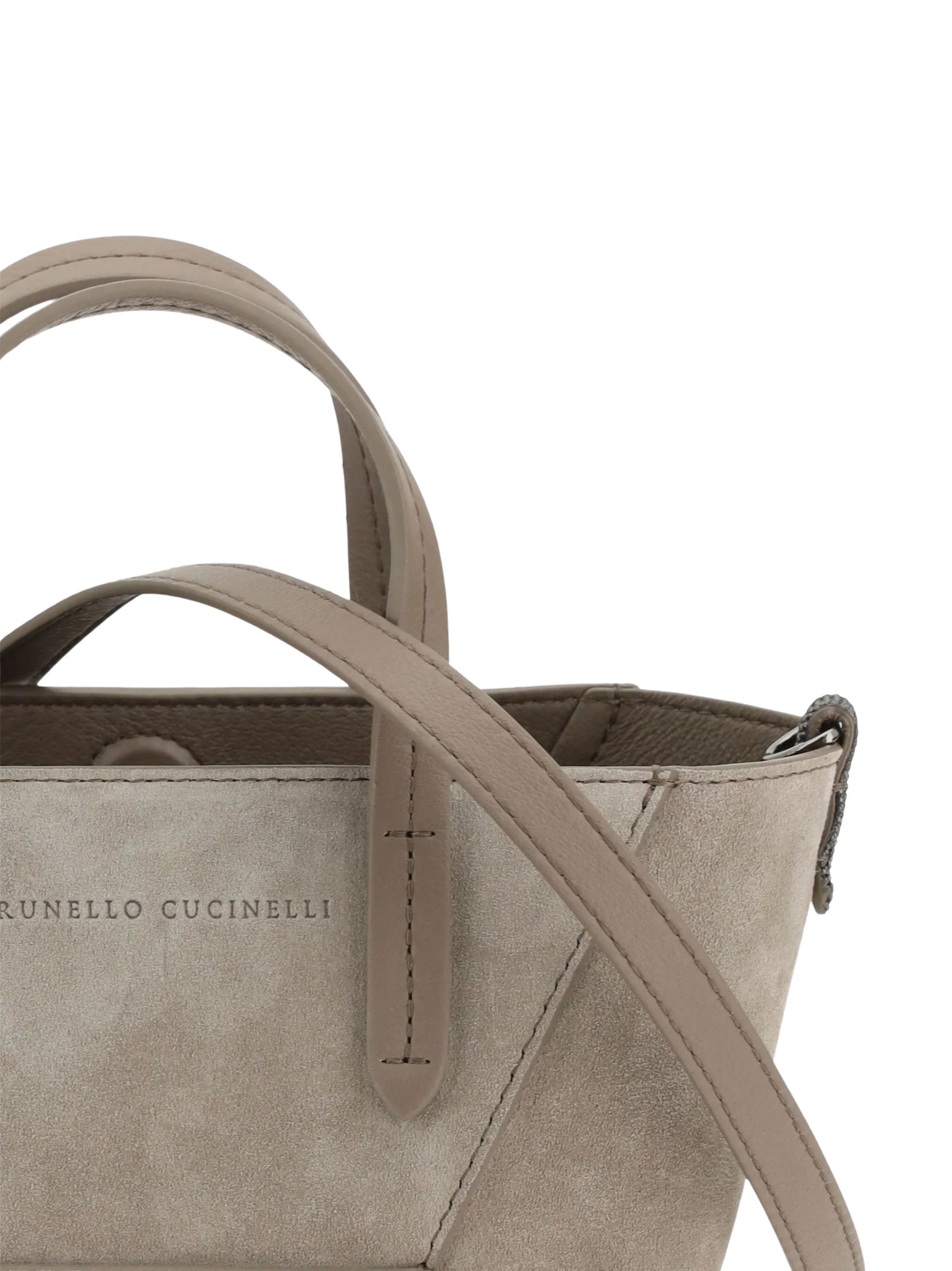 Brunello Cucinelli Bags Grey Calf Leather