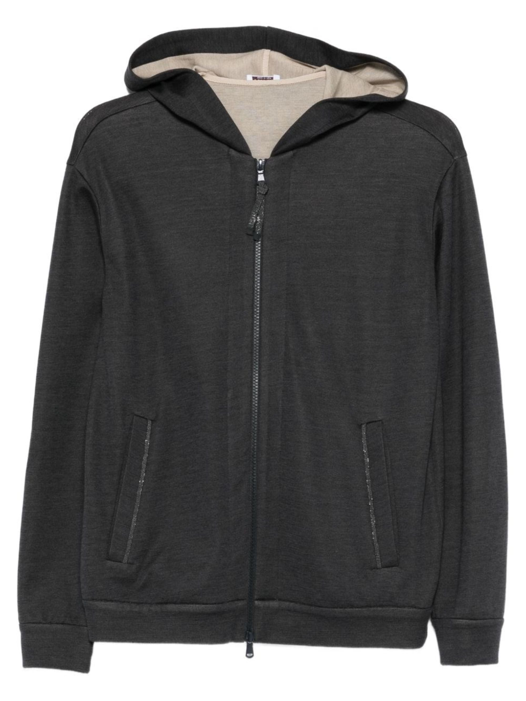 Brunello Cucinelli Sweaters Grey Cotton Silk Polyamide