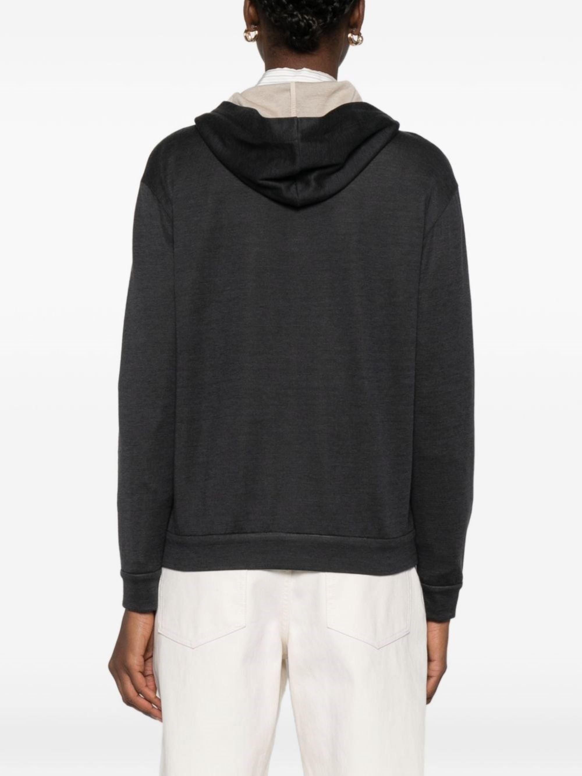 Brunello Cucinelli Sweaters Grey Cotton Silk Polyamide