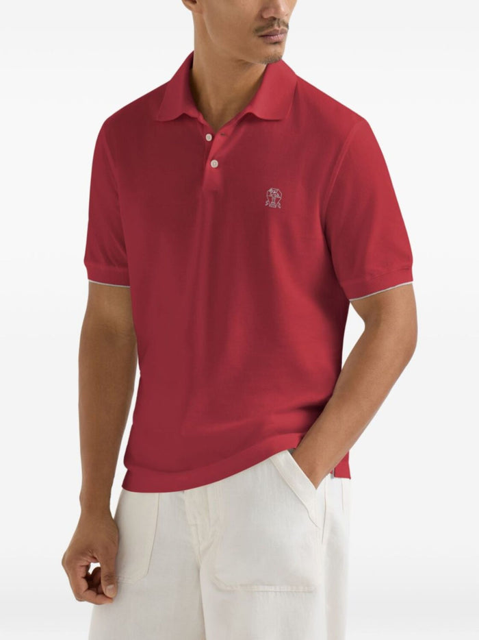 Brunello Cucinelli T-shirts and Polos Red Cotton
