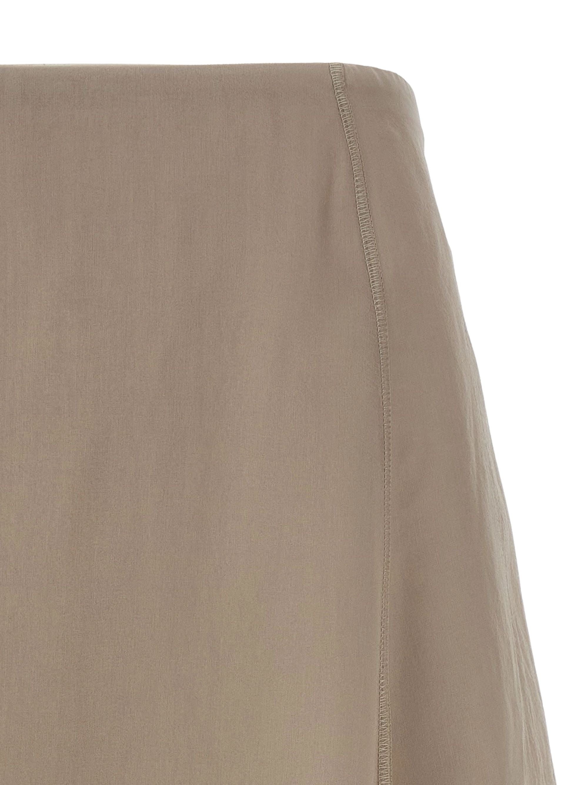 Brunello Cucinelli Skirts Dove Grey Silk
