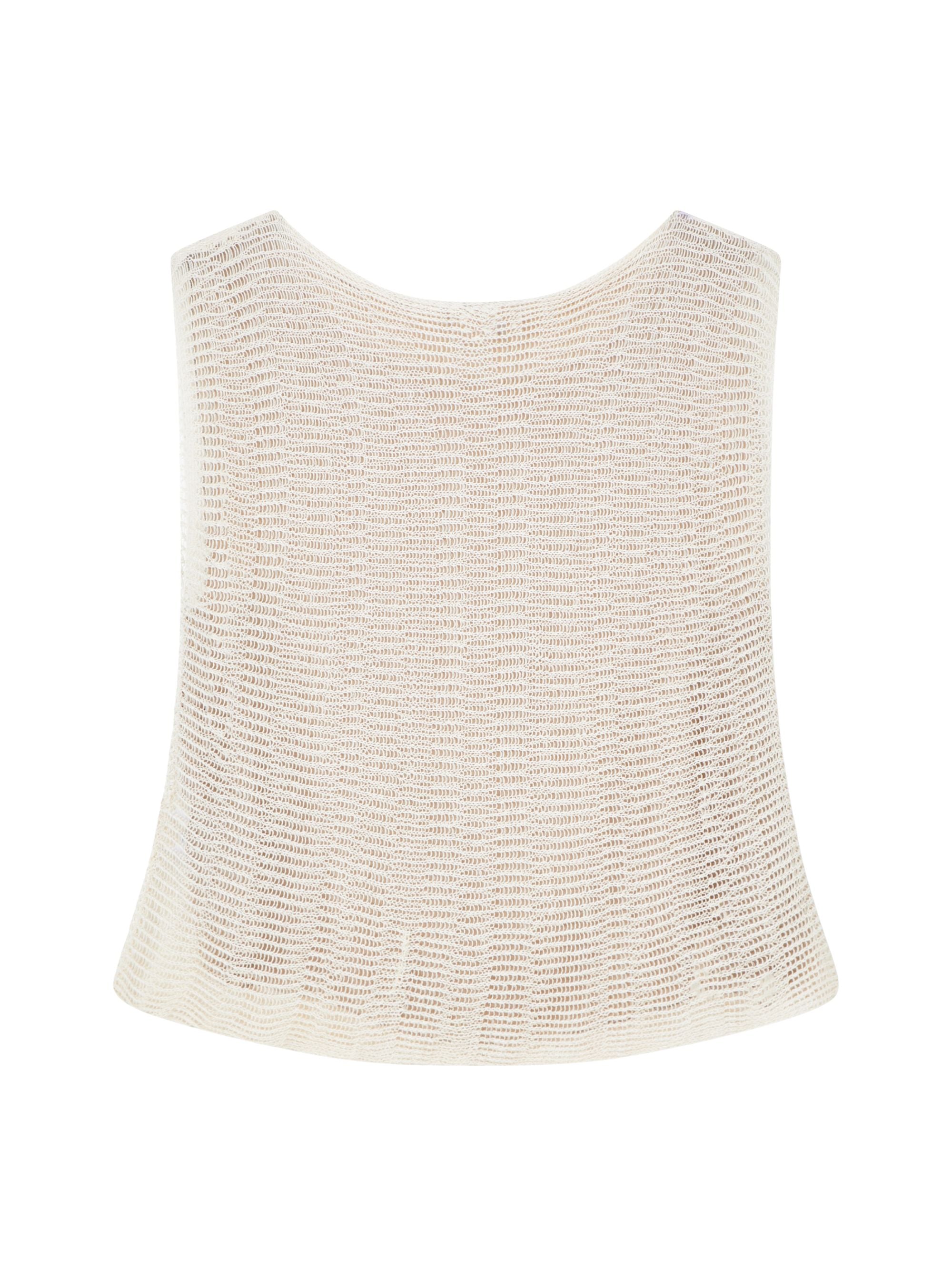 Giorgio Armani Top Beige Polyamide Ramie