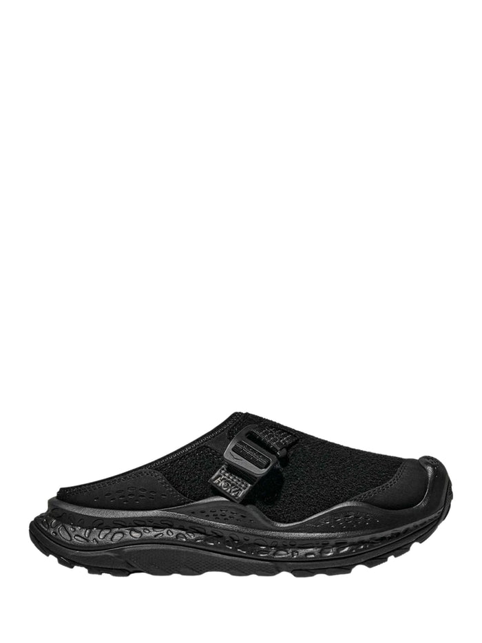 HOKA Sneakers Black Leather Synthetic Textile