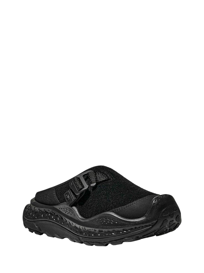 HOKA Sneakers Black Leather Synthetic Textile