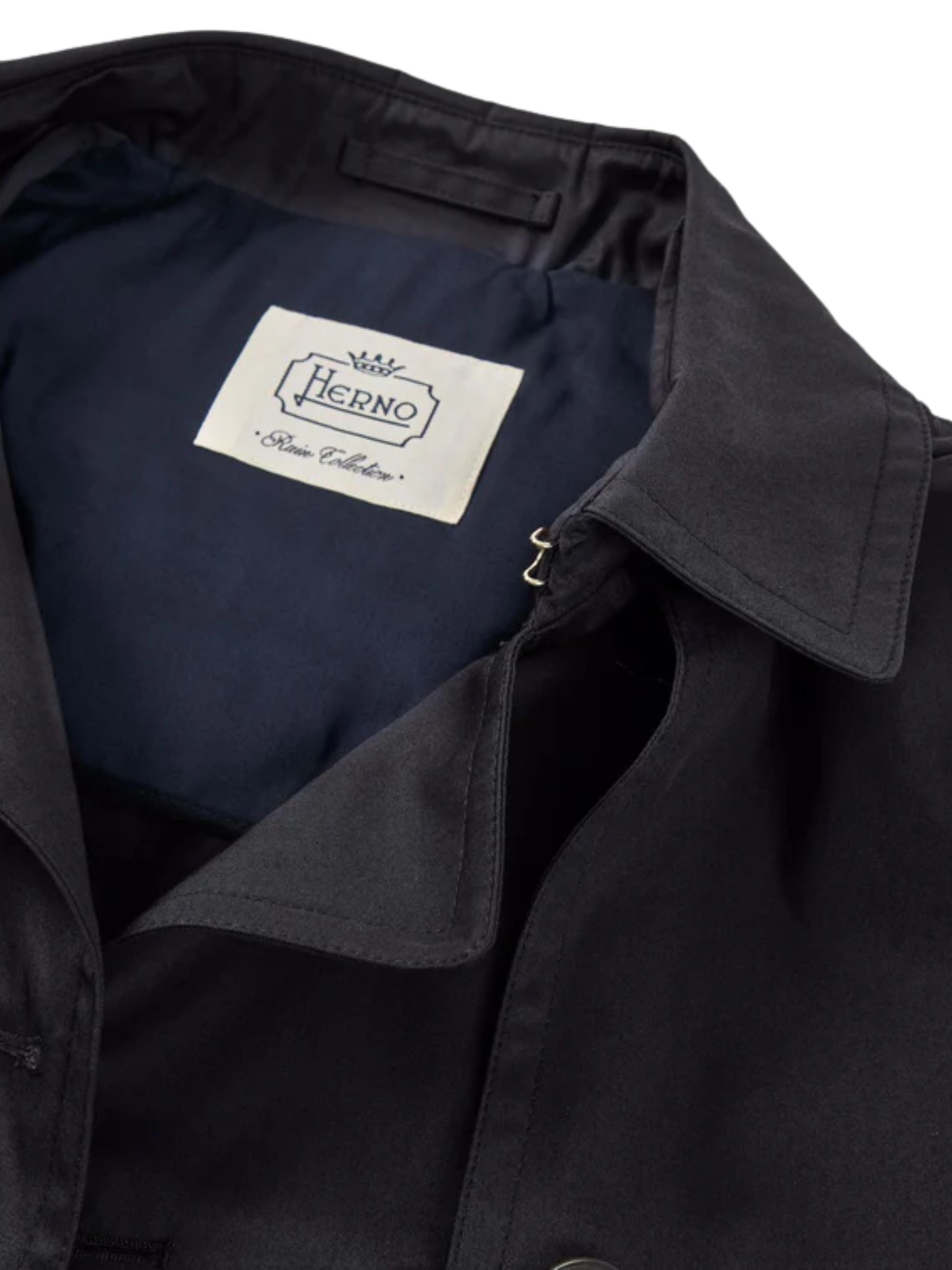 Herno Coats Blue Cotton