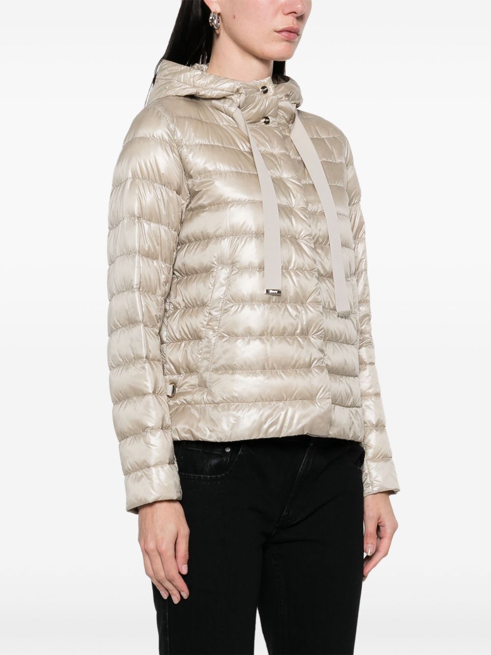 Herno Coats Beige Polyamide