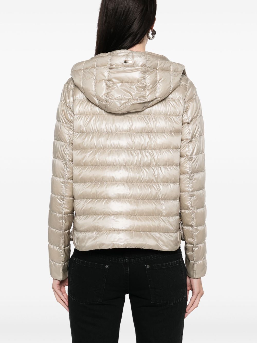 Herno Coats Beige Polyamide