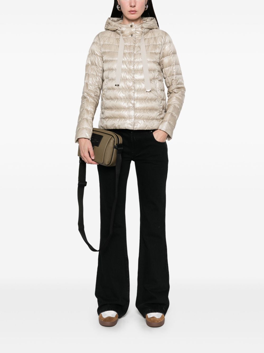 Herno Coats Beige Polyamide