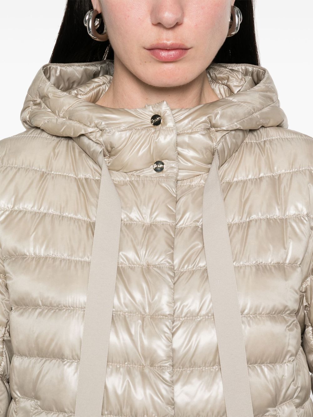 Herno Coats Beige Polyamide