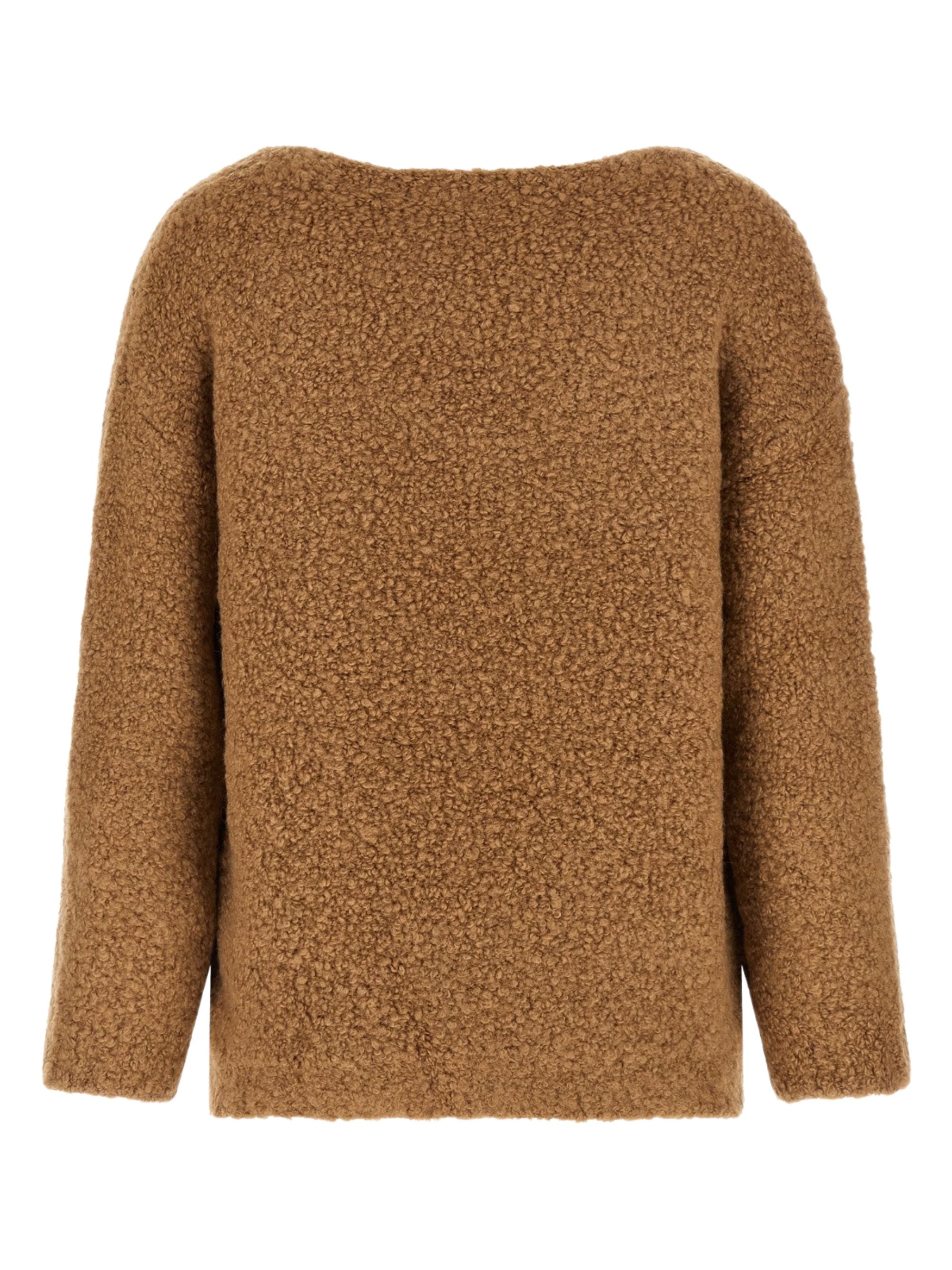Max Mara Top Beige Camel Wool Silk