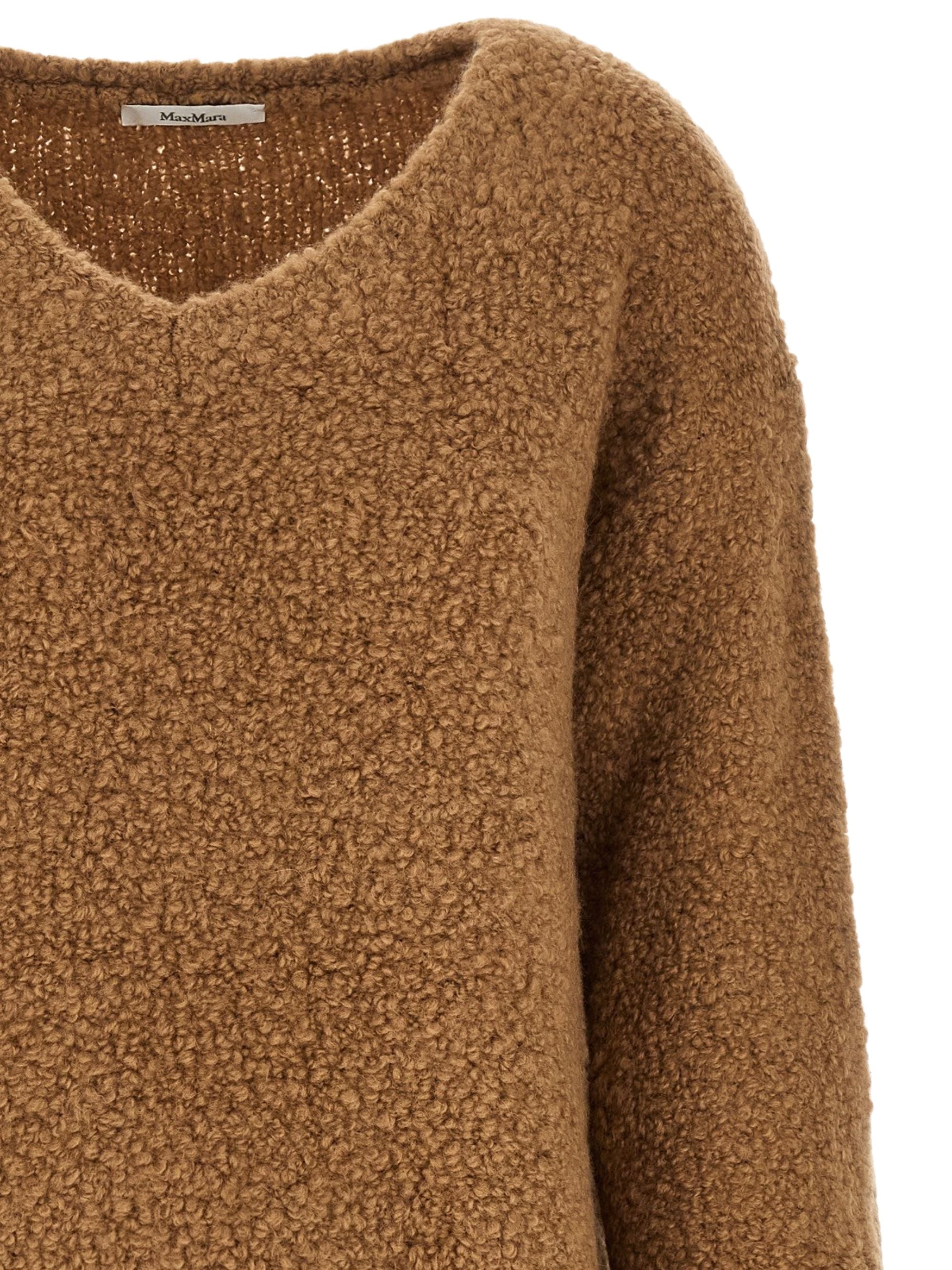 Max Mara Top Beige Camel Wool Silk