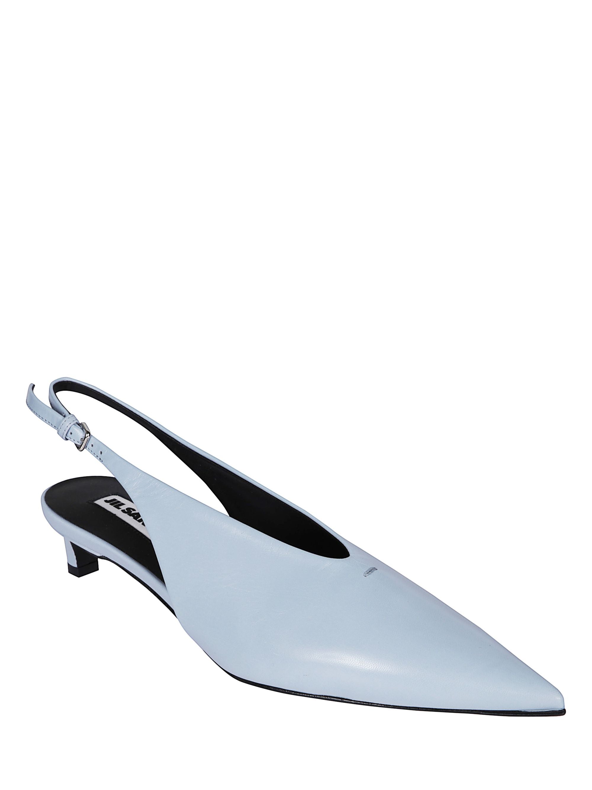 Jil Sander With Heel Clear Blue Goat Leather