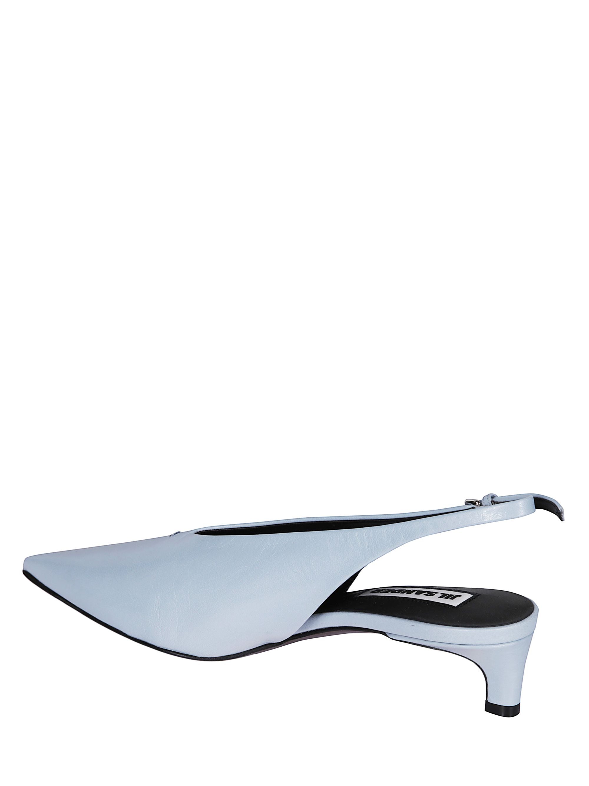 Jil Sander With Heel Clear Blue Goat Leather