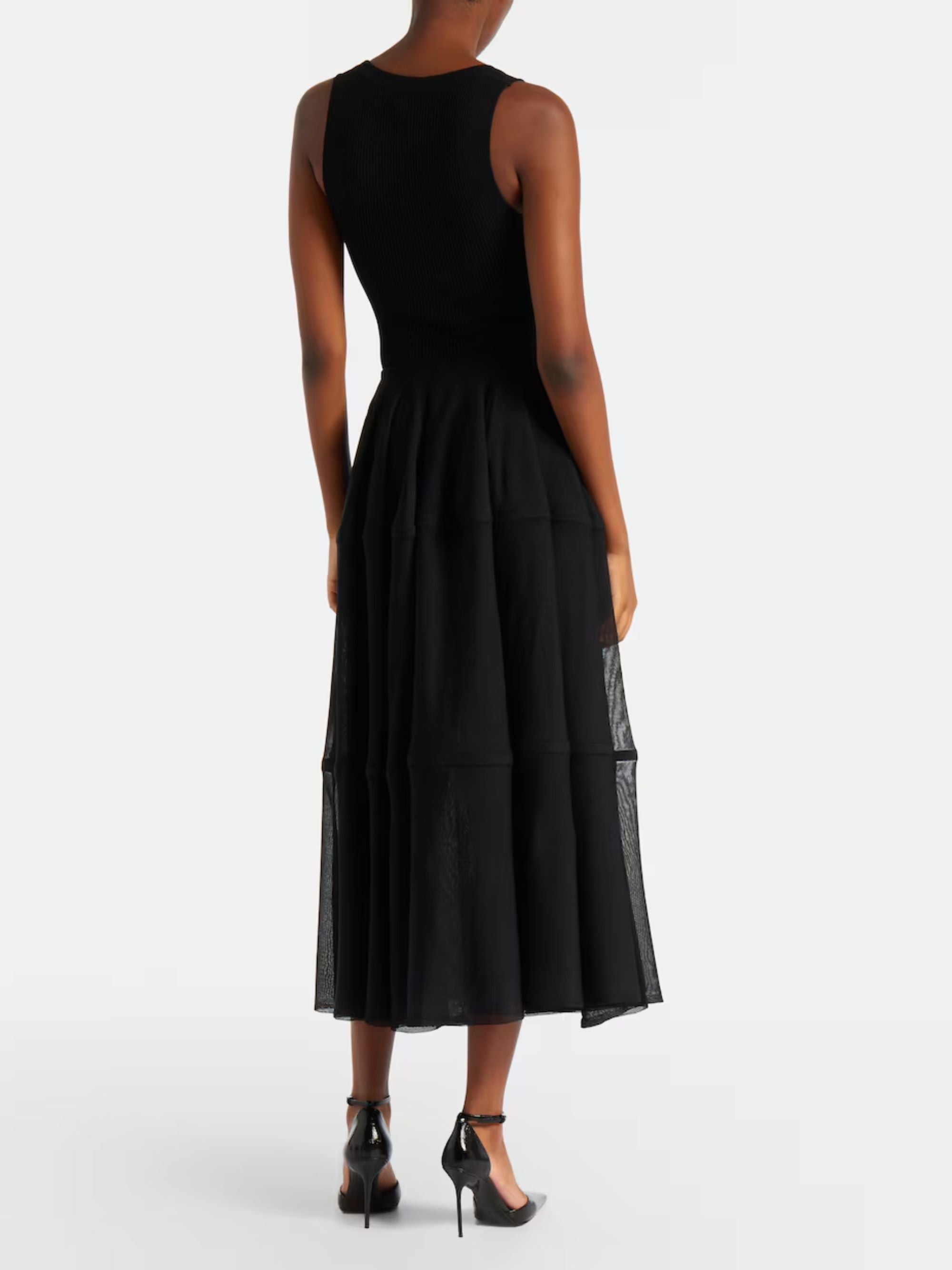 Alaia Skirts Black Viscose Polyamide