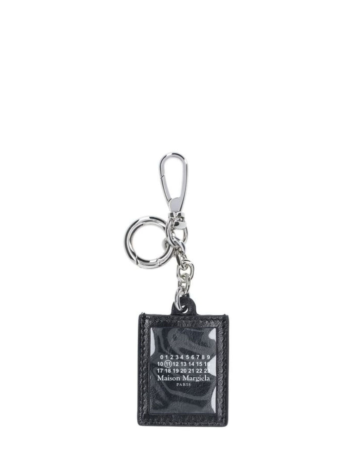 Maison Margiela Keychains Black Cow Leather