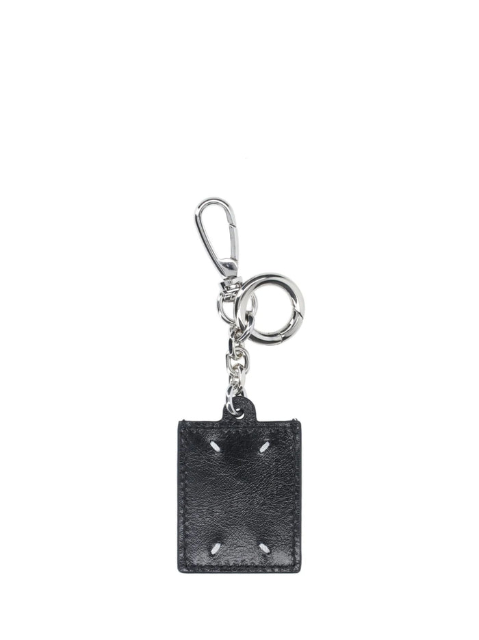 Maison Margiela Keychains Black Cow Leather