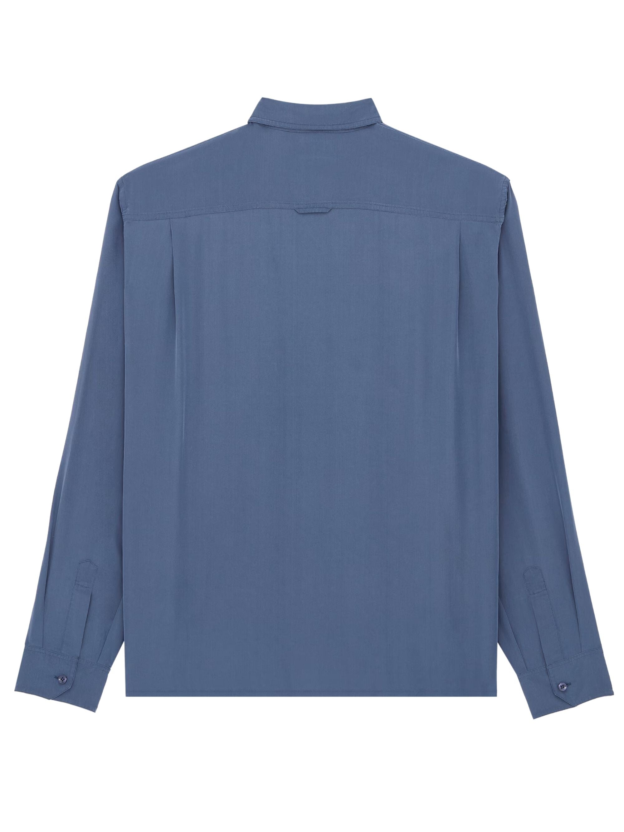 Saint Laurent Shirts Blue Silk Viscose