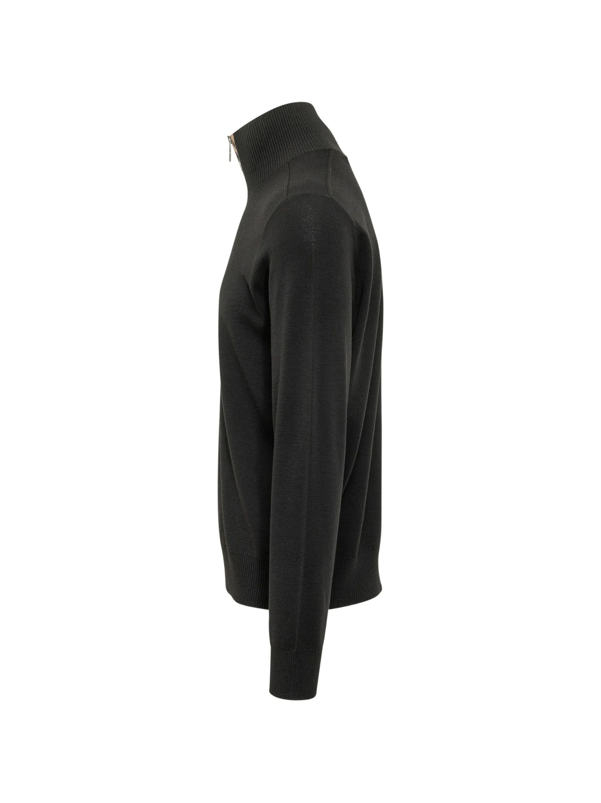 Burberry Sweaters Black Wool Cotton