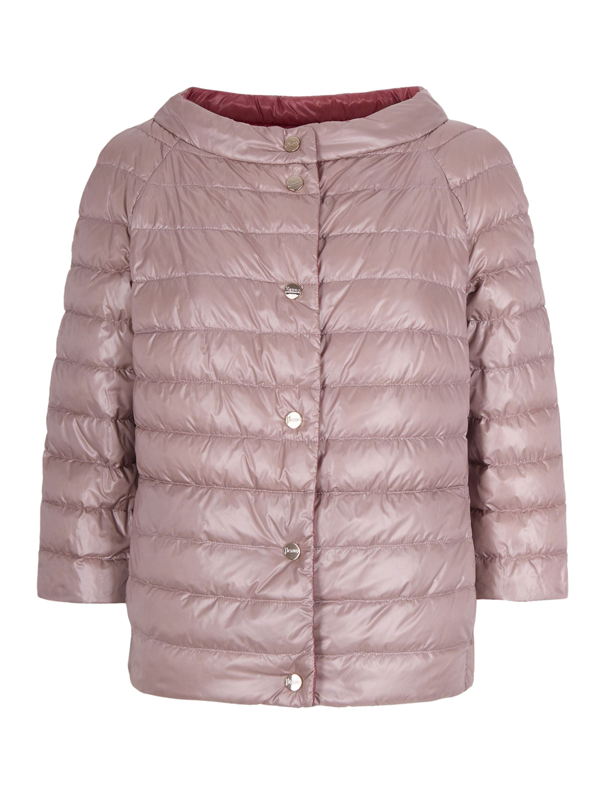 Herno Coats Pink Polyamide