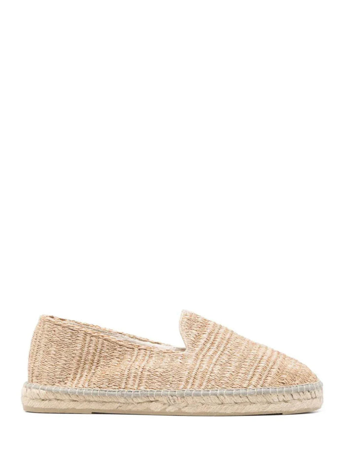 MANEBI Flat shoes Beige Polyamide Cotton