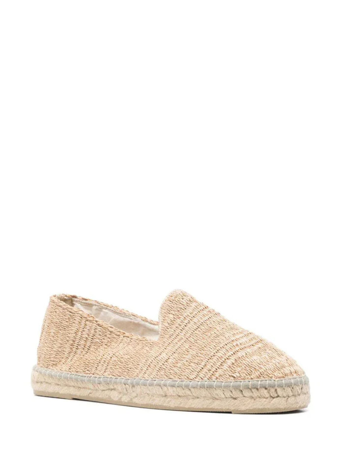 MANEBI Flat shoes Beige Polyamide Cotton
