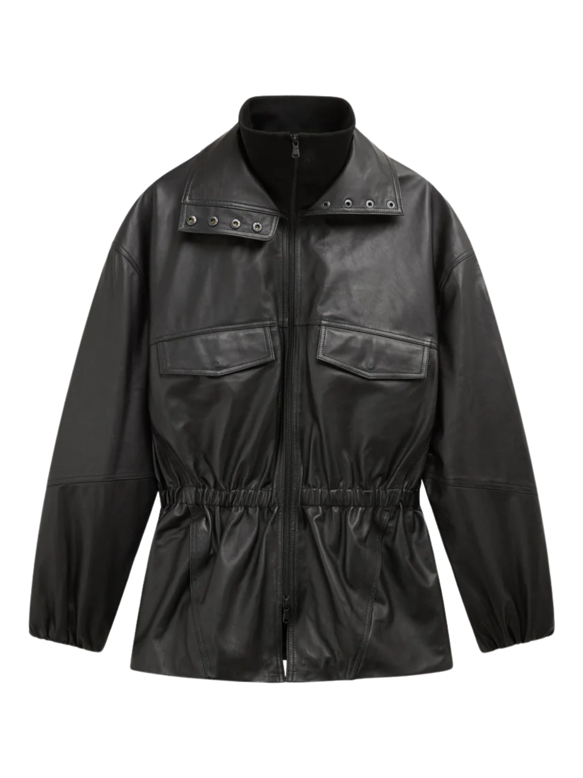 The Frankie Shop Coats Black Lamb Leather
