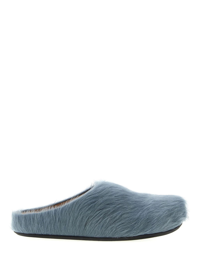 Marni Sandals Clear Blue Calf Leather