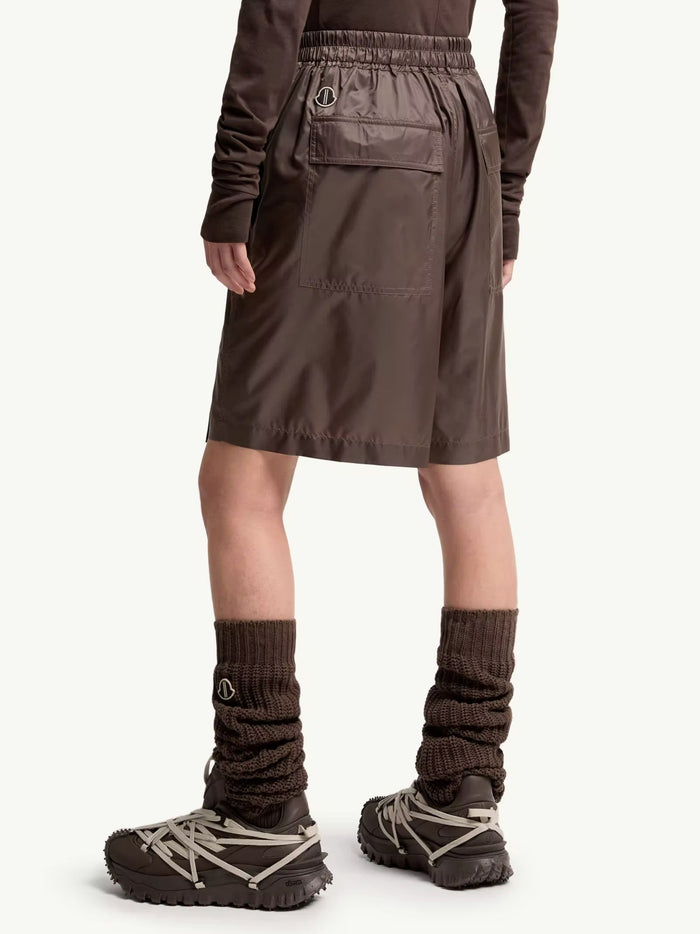 MONCLER X RICK OWENS Shorts Brown Polyester