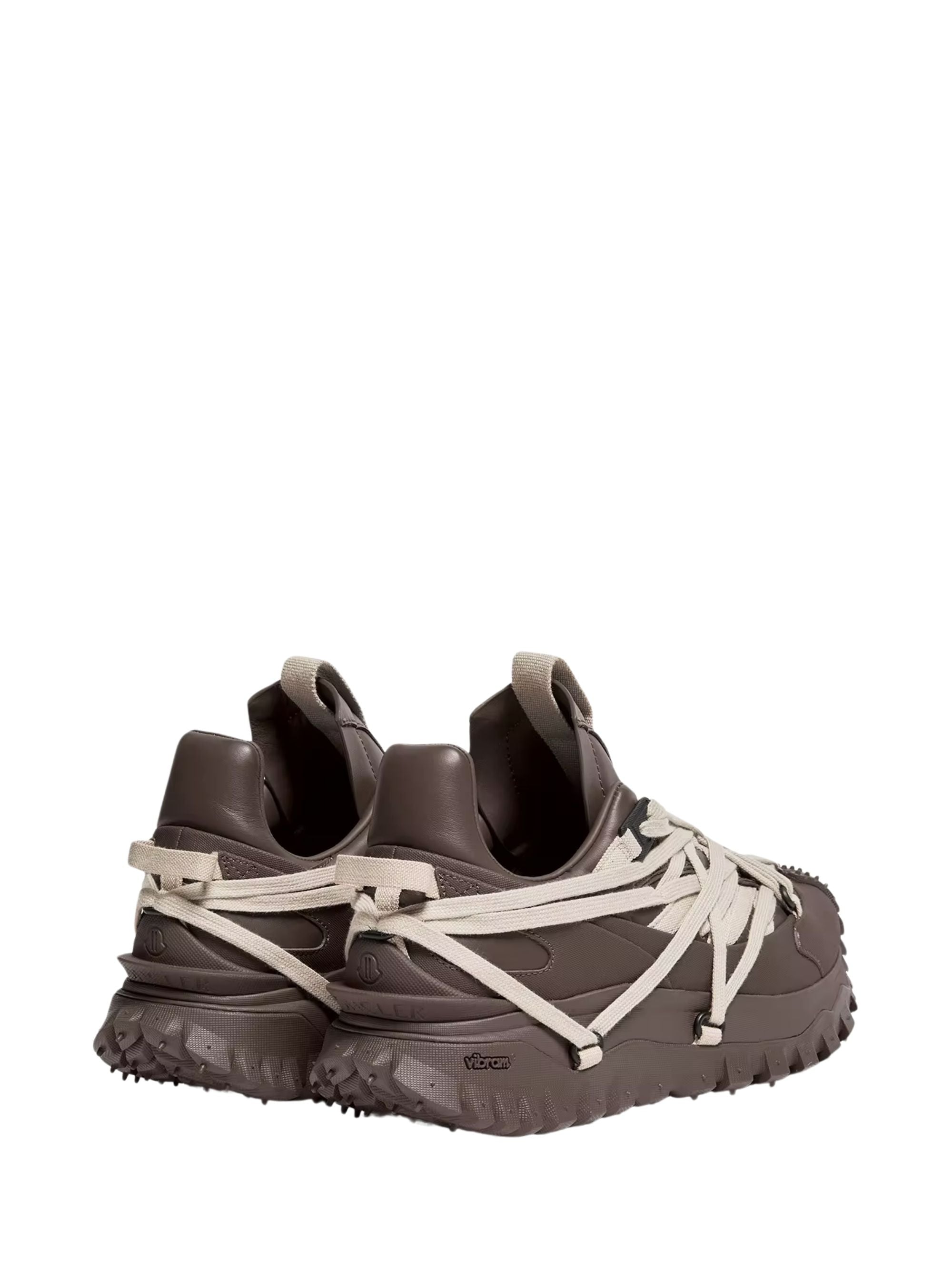 Moncler X Rick Owens Sneakers Brown Cow Leather