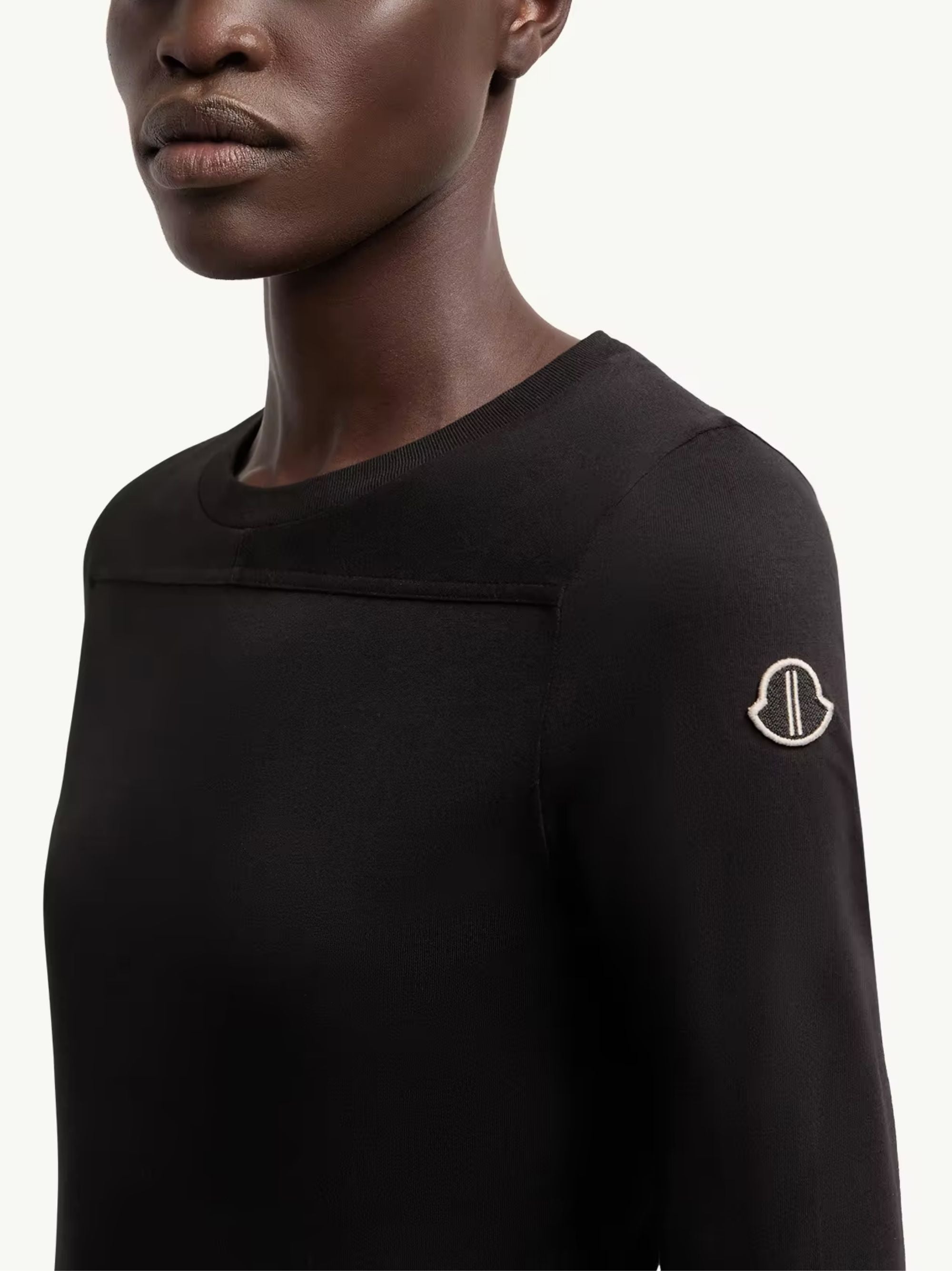 MONCLER X RICK OWENS T-shirts and Polos Black Cotton