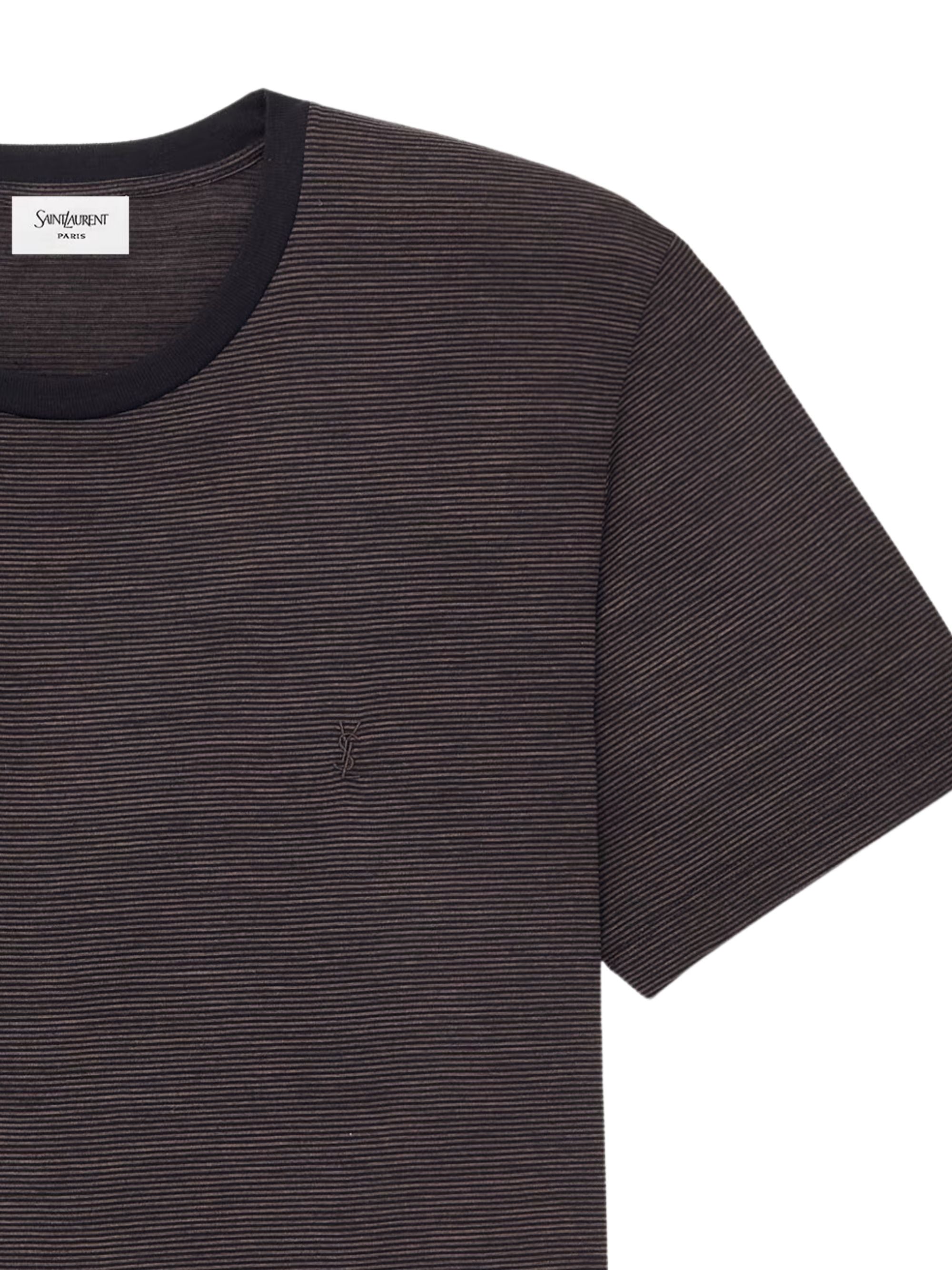 Saint Laurent T-shirts and Polos Black Wool