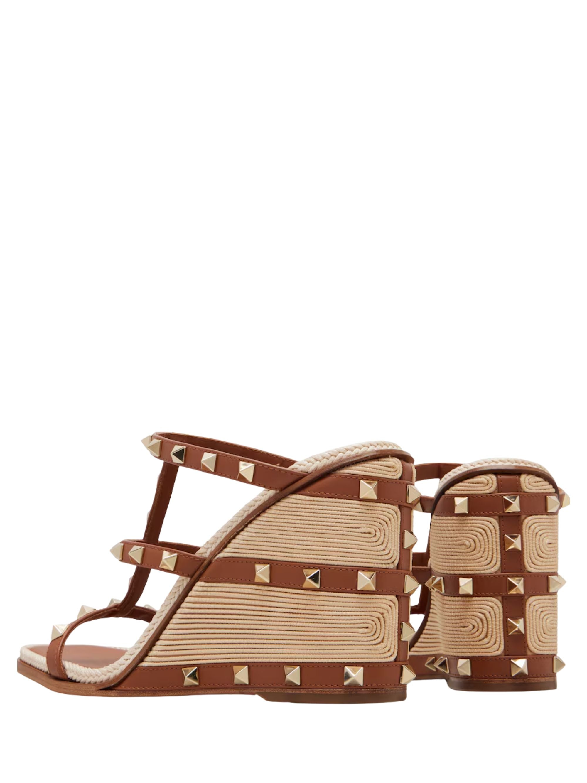 Valentino Garavani With Heel Beige Calf Leather
