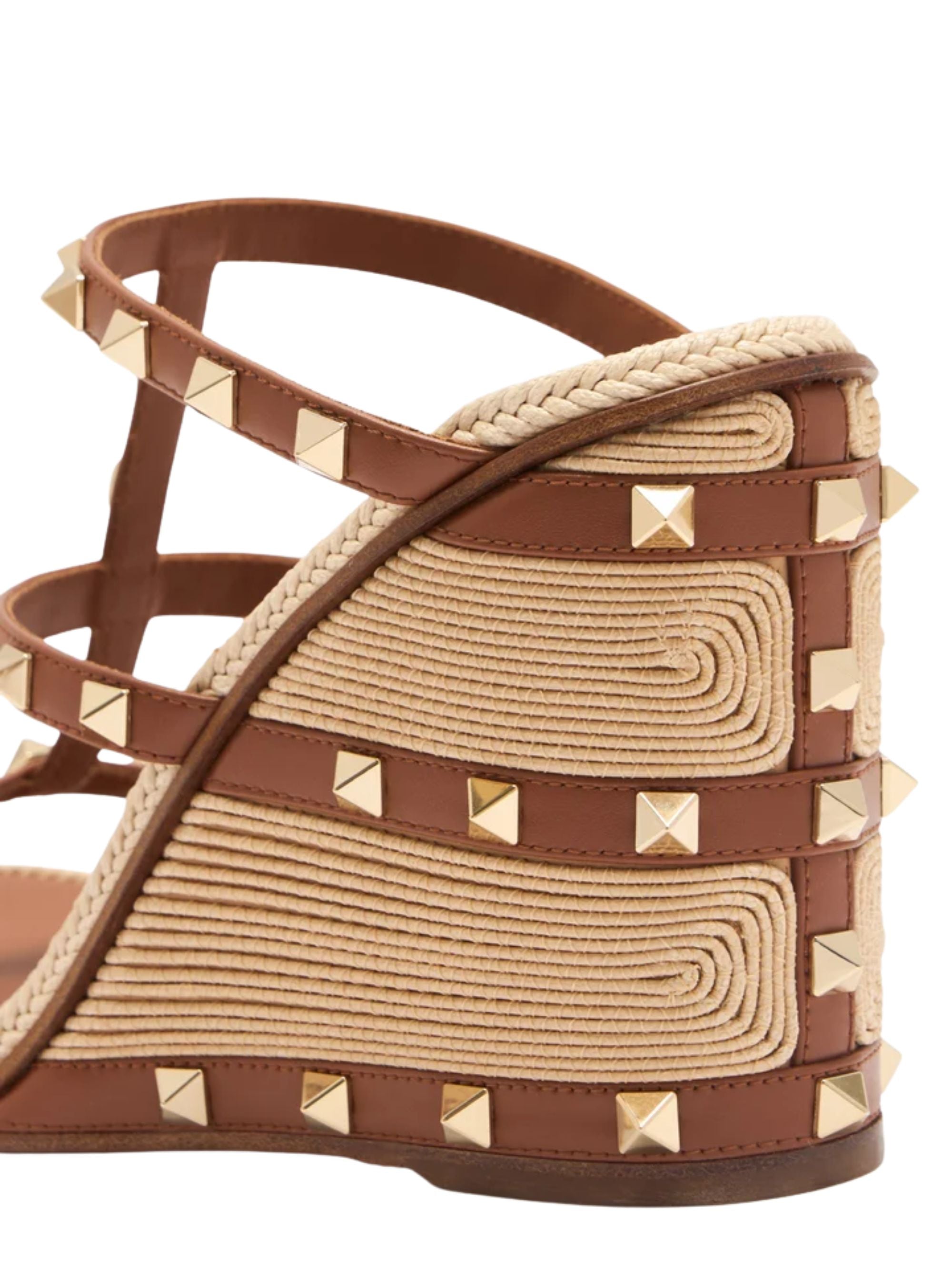 Valentino Garavani With Heel Beige Calf Leather