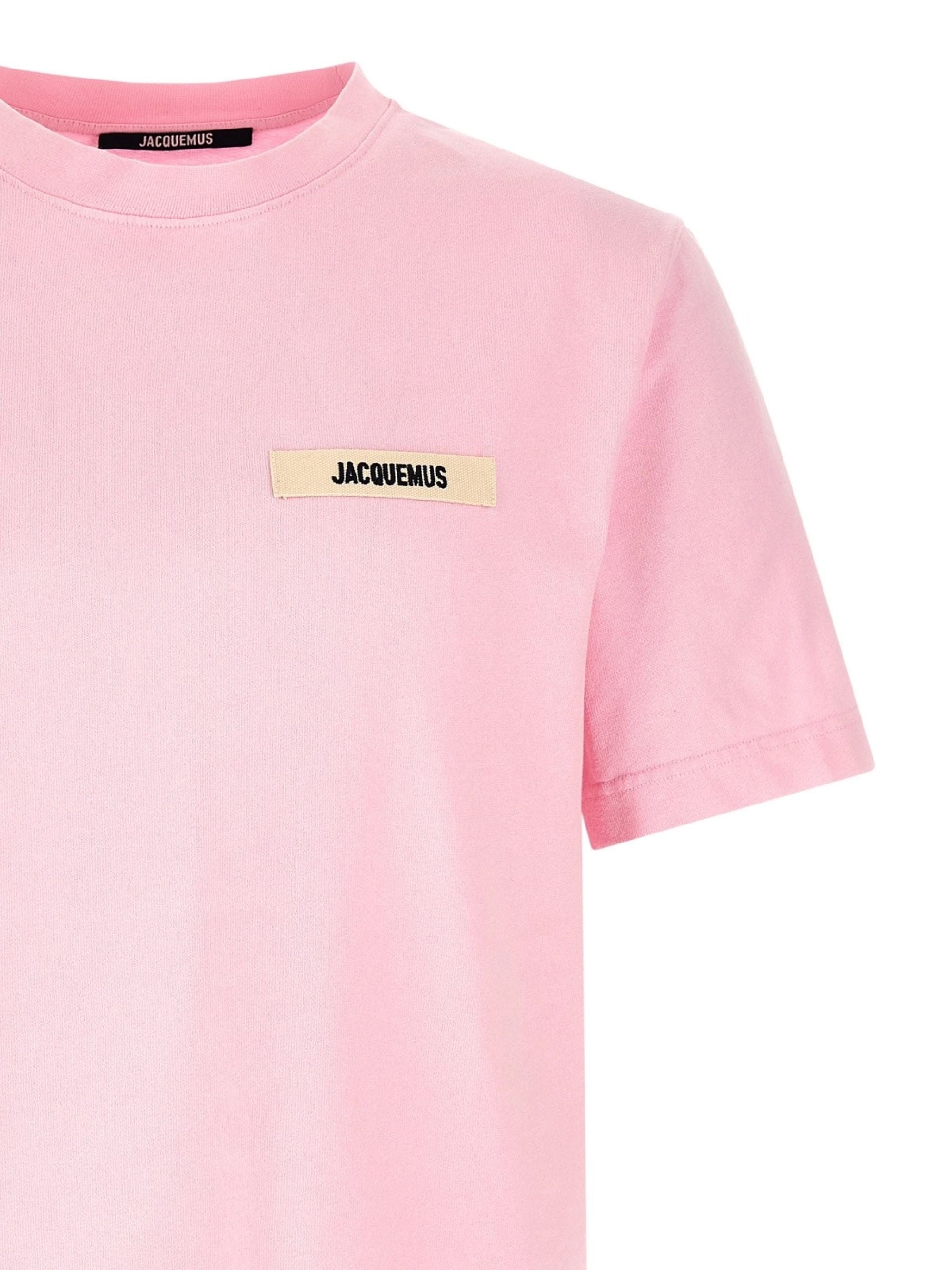 JACQUEMUS T-shirts and Polos Pink Cotton