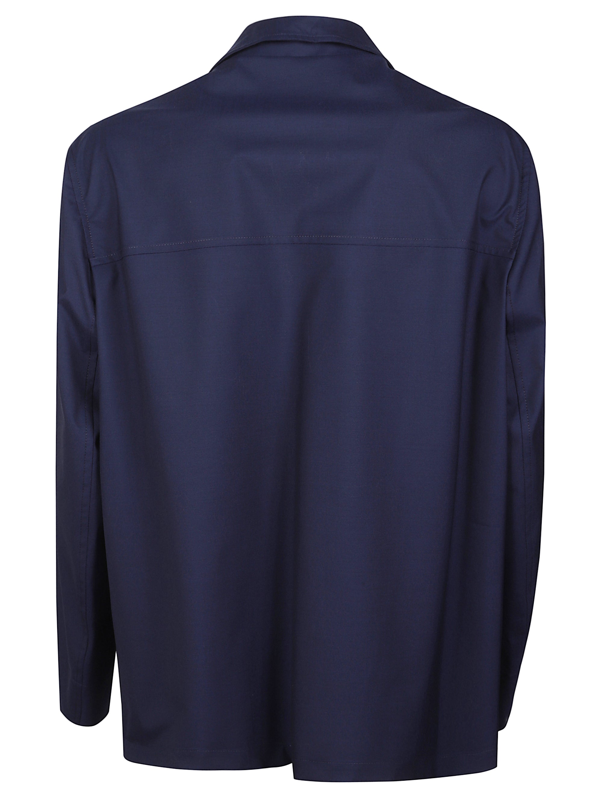 Brunello Cucinelli Coats Blue Wool Virgin