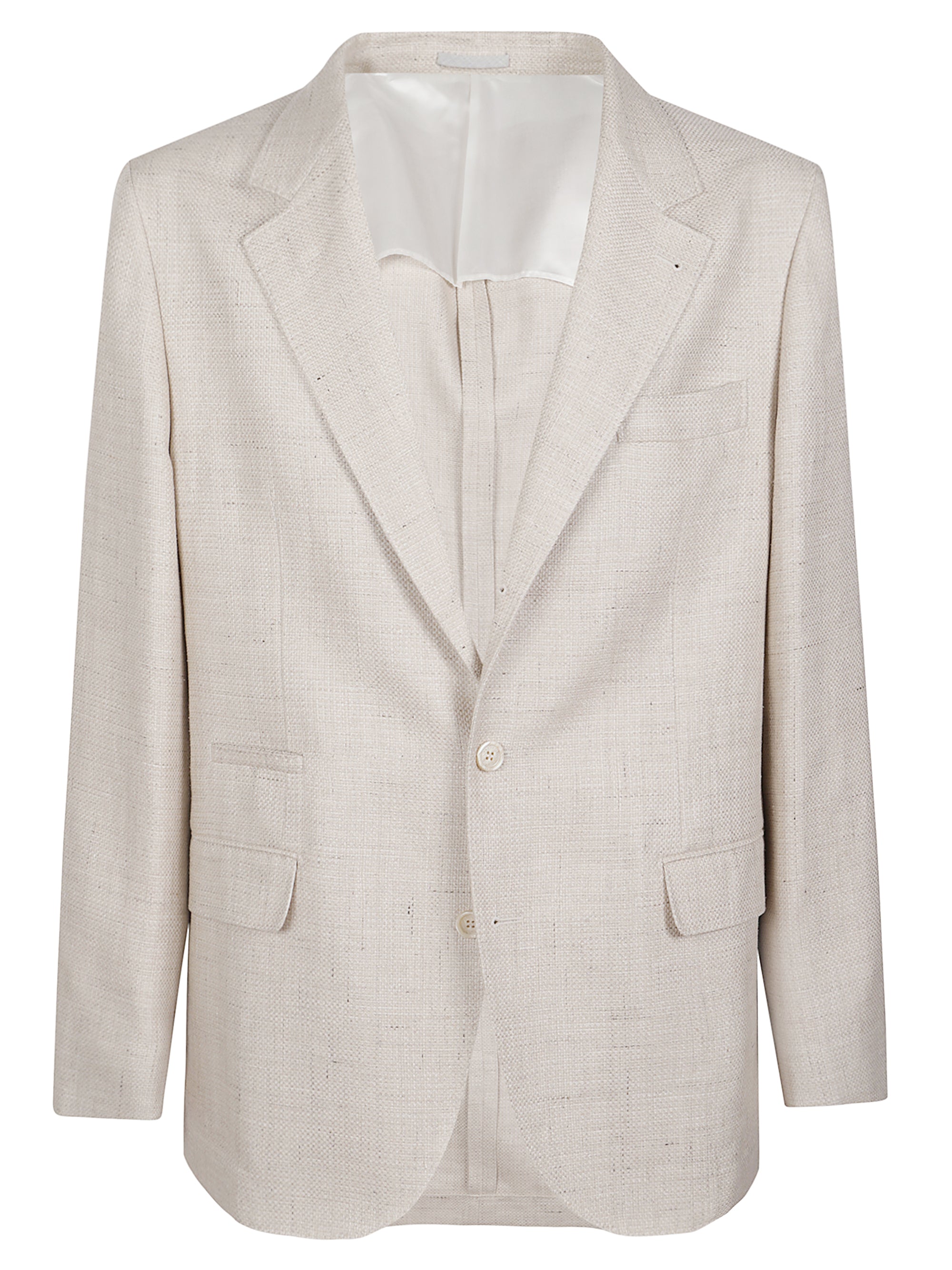 Brunello Cucinelli Jackets Beige Silk Linen Wool