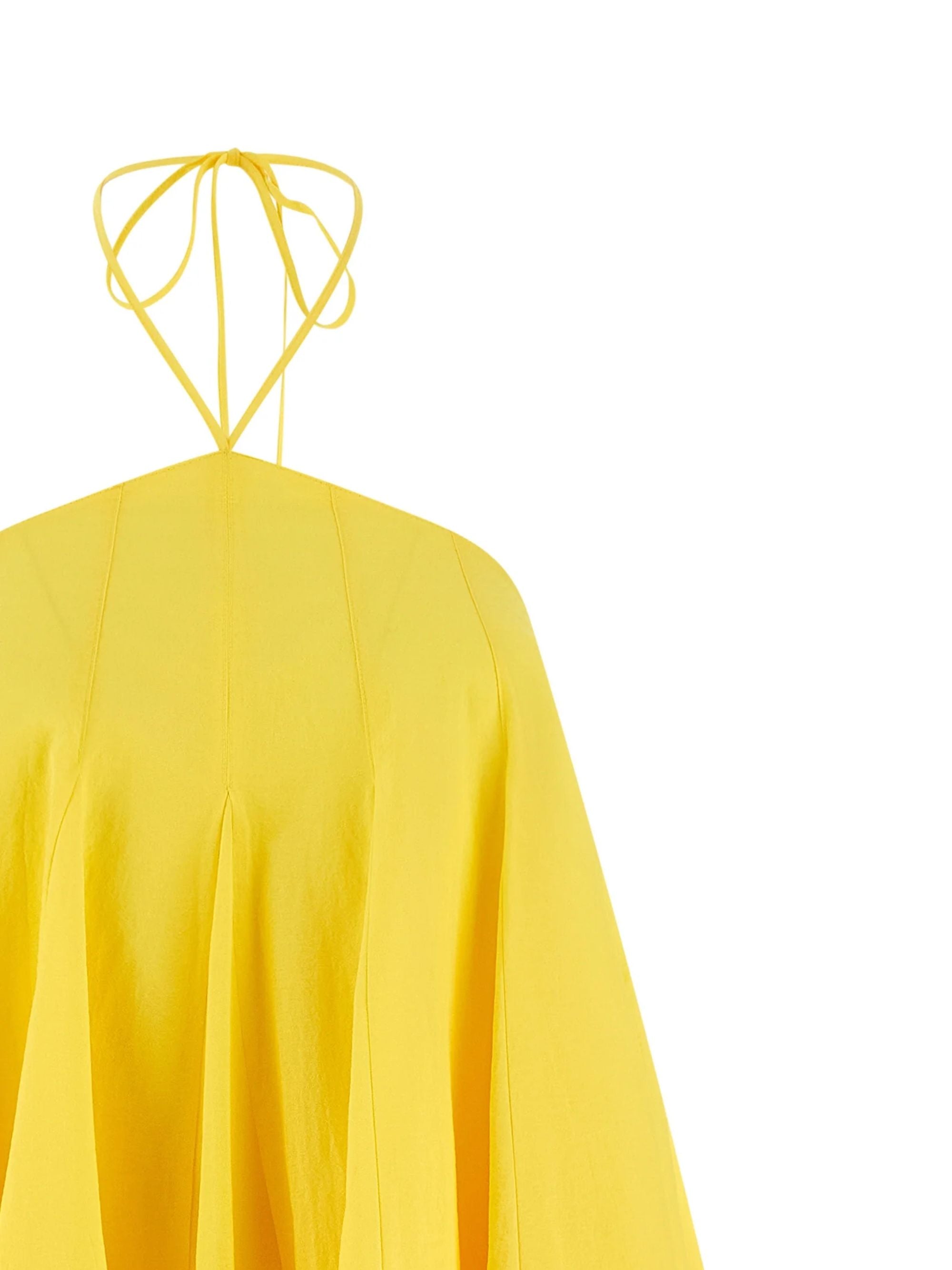 JACQUEMUS Dresses Yellow Cotton Polyamide