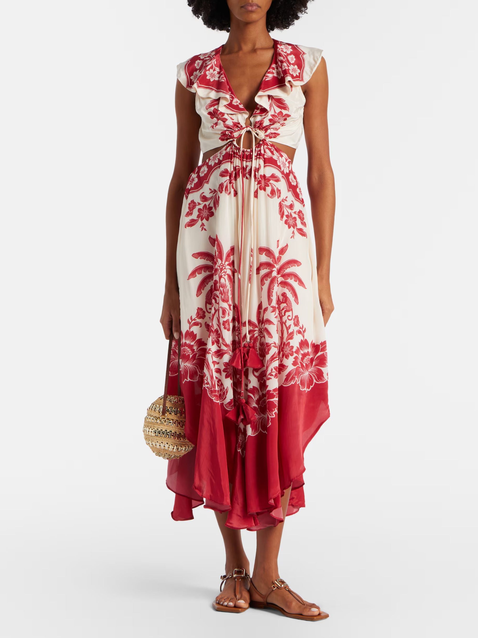 FARM RIO Dresses Red Viscose