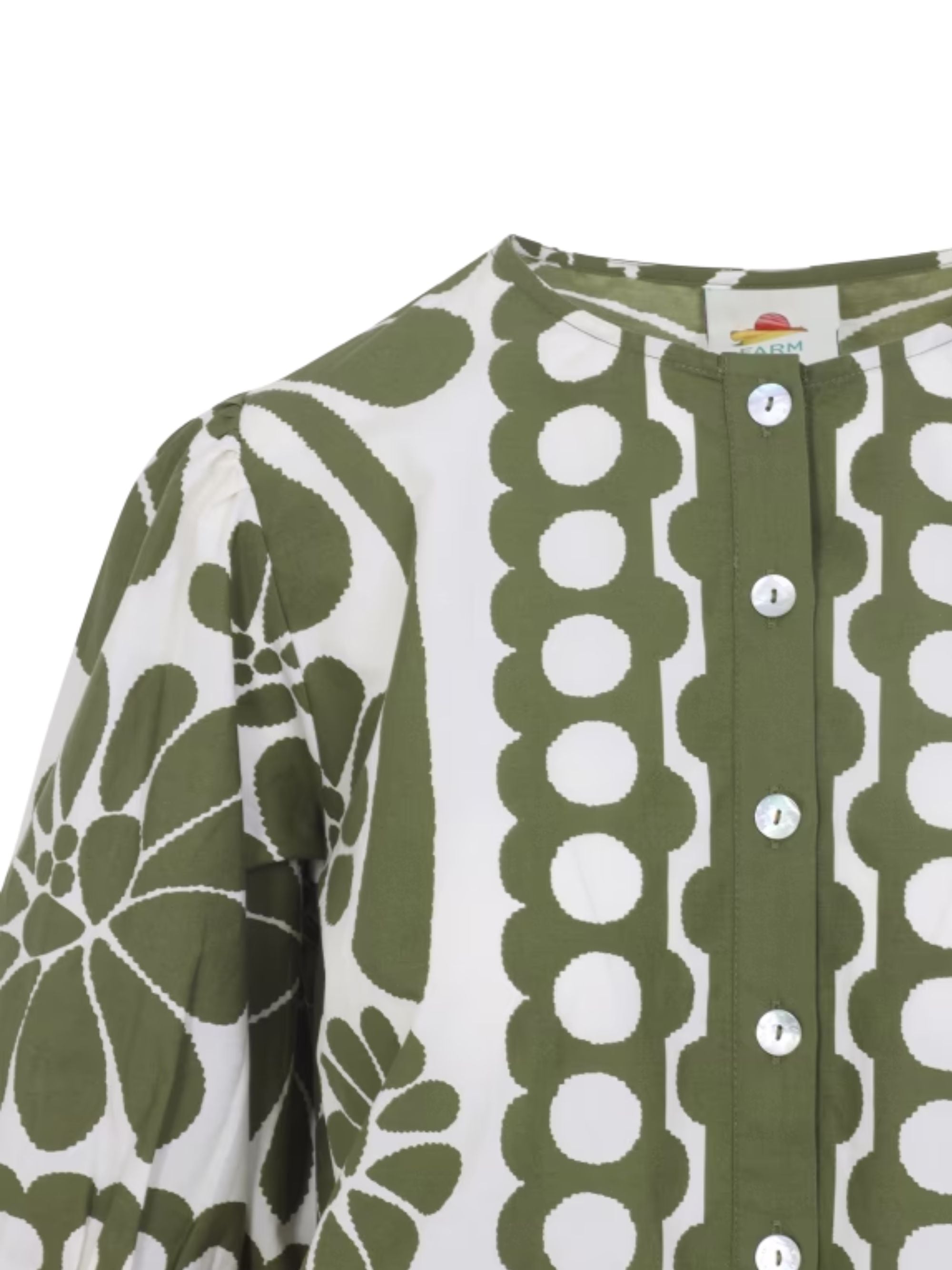 FARM RIO Shirts Green Cotton