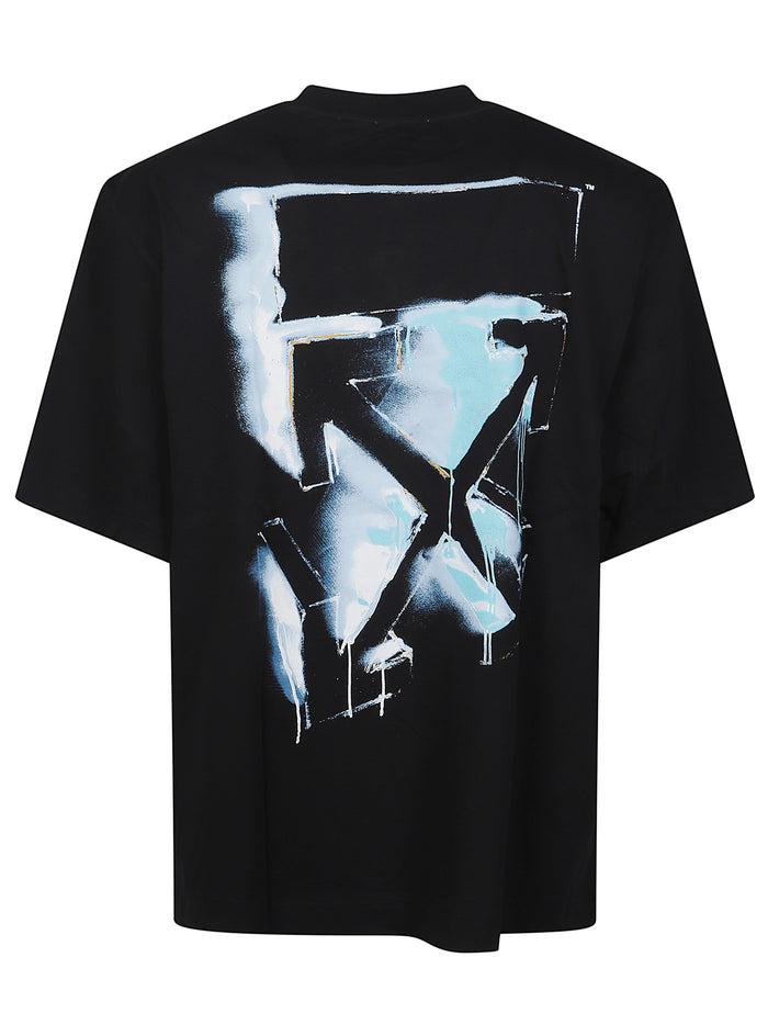 Off White T-shirts and Polos Black Cotton